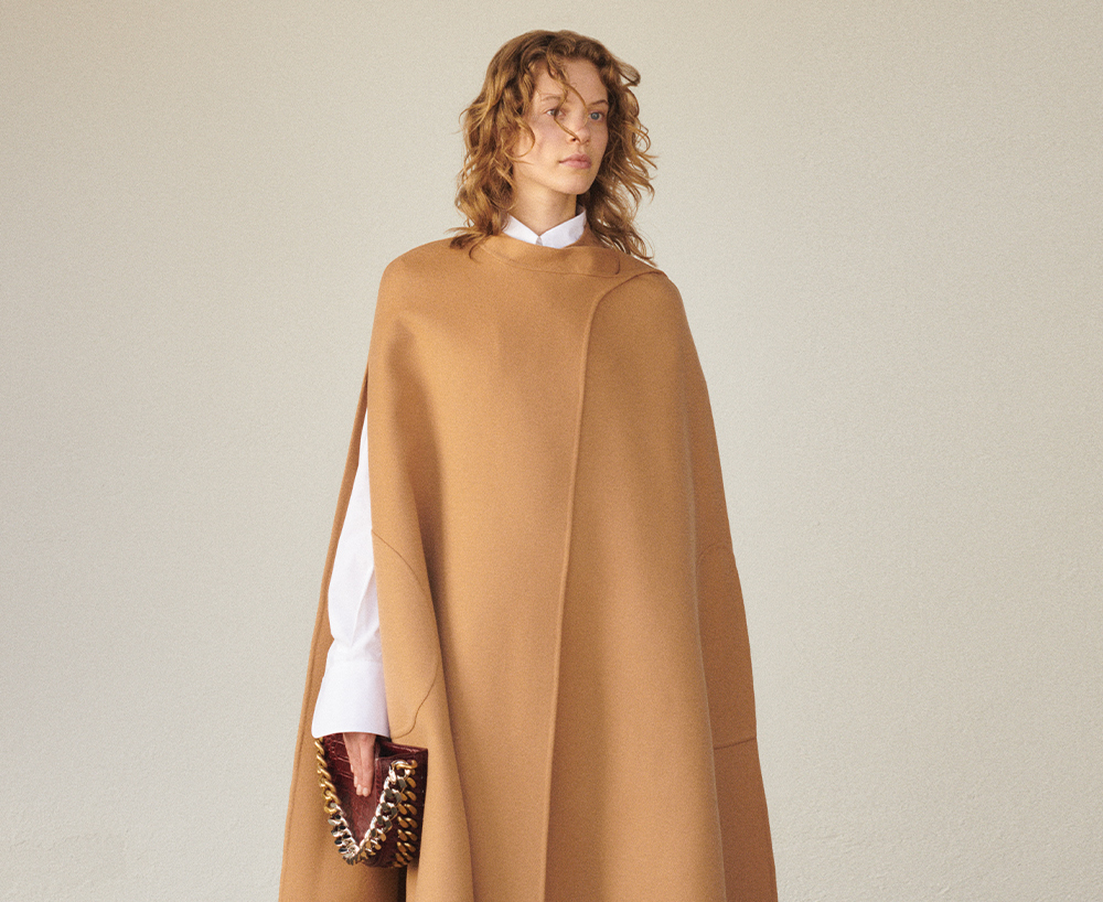 Stella mccartney cape coat hot sale